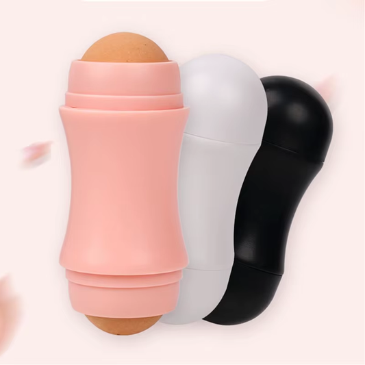 MatteGlow™ Volcanic Oil-Absorbing Roller – 2-Ball Reusable Face Tool for Shine-Free, Fresh Skin Anytime